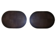 Kratka / maskownica głośnika, czarna - komplet 2 szt. 258 x 178 mm