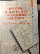 Biuletyny komitetu do spraw bezpieczeństwa publicznego 1954-1956