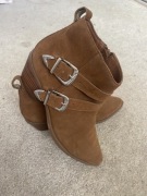 Steve Madden krótkie kowbojki styl Marant