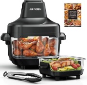 Air Fryer Szklana Frytkownica Beztłuszczowa AIRMSEN 4w1