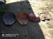 Siedziska metalowe rolnicze PRL/loft/hooker