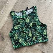 crop top jungle tropikalny lato liście H&M divided 36 s