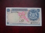BANKNOT SINGAPUR - 1 DOLAR  1967 r.
