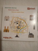 Zapałki kolekcjonerskie Czechy Plzen historyczne centrum 1 szt.