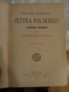Początki Gramatyki Języka Polskiego Konrad Drzewiecki 1907