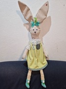 Zając , królik wielkanocny.  Ozdoba handmade