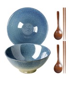 Miska Do Ramenu Ramen Bowl 1200ml + łyżeczka + patyczki