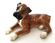 Hutschenreuther porcelanowy szczeniaczek rasy Bokser.