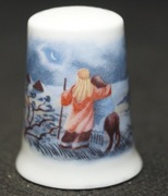 Naparstek Kolekcjonerski Porcelanowy życie Jezusa #3