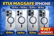 Etui MagSafe iPhone 16 Pro 15 Pro 14 Pro 13 Pro przezroczyste