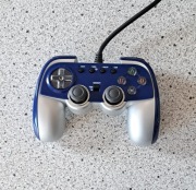 Pad Cyber Gadget, PS2, zamiennik z epoki, regulowana czułość gałek