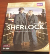SHERLOCK SERIA 1 DVD 3 FILMY STAN IDEALNY + GRATIS
