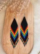 Kolczyki z japońskich koralików.