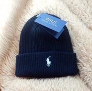 Czarna czapka Polo Ralph Lauren beanie-nowa z metką
