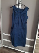 Granatowa elegancka śliska sukienka Orsay rozmiar XS/S/M na elegancka 