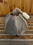 lampa wisząca  klosz materiałowy