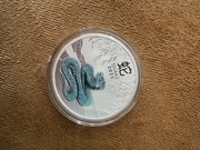 Srebrna moneta wąż kolorowany 1 oz