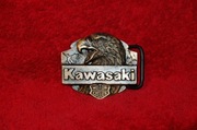 Nowa klamra do paska - głowa orła Kawasaki - prezent dla motocyklisty