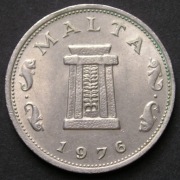 Malta 5 centów 1976 - stan  1/2