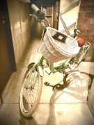 Pistacjowy rower miejski - jak nowy