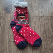 Świąteczne skarpety ocieplane