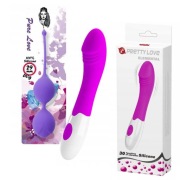 NOWY ZESTAW WIBRATOR DAMSKI MASAŻER ŁECHTACZKI + KULKI GEJSZY WAGINALNE