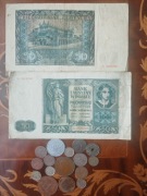 Zestaw Banknoty i srebro