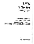 BMW serii 5 E39 Instrukcja obsługi i naprawy Service Manual
