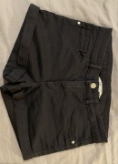 H&M szorty czarne krótkie spodenki S