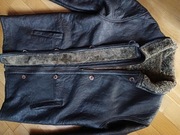 Kurtka skórzana kożuch L skóra owcza shearling vintage sheepskin j. ochnik
