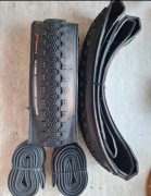 Fincci Zestaw opon 700x38C Gravel i 2 dętki nylonowa ochrona 1mm czarne