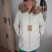 Kurtka xl jenot smietanka