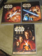 STAR WARS GWIEZDNE WOJNY MROCZNE WIDMO+ATAK KLONÓW+ZEMSTA SITHÓW 6DVD