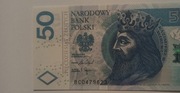 50 ZŁ KAZIMIERZ WIELKI 2017 r. SERIA BC 0479623 STAN 1 UNC