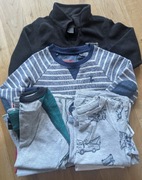 Zestaw 10 koszulek długi rękaw+2 bluzy r.110/116