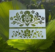 Szablony dekoracyjne,kwiatowe, malarski, DIY, scrapbookingu, tynk, A6 