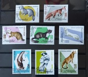 !!! MONGOLIA Zwierzęta Futerkowe 8szt... KOMPLETNA _SERIA...KASOWANE*!!!