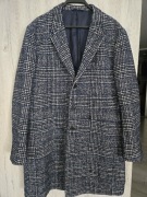Płaszcz męski w kratę Pako Lorente rozm. 60 jak nowy