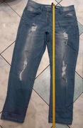 Dżinsy jeansy boyfriend dirty denim Bonprix Rainbow rozmiar 42 XL