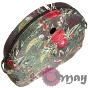 Khaki organizer do Obag MOON LIGHT róże czerwone pszczoły 2 kieszenie OMAY