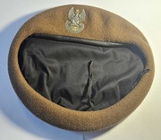 Beret WOT z orłem Brązowy Galowy/Sztabowy 63/ Wełna
