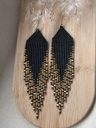 Kolczyki z japońskich koralików.