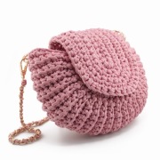 Elegancka Ręcznie Robiona Torebka | Pudrowy Róż