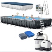 Basen Intex Ultra XTR Frame z akcesoriami, prostokątny, 975x488x132 cm