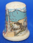 Naparstek Kolekcjonerski Porcelanowy Pompeie Scavi