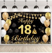 3xBaner na 18 urodziny 185x115cm Osiemnastka - 3 sztuki