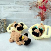 Pluszowy piesek mops