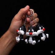 Brelok Sylwester 3D Druk