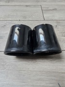 Końcówki wydechu nakładki Bmw F10 F11 535i/535D M Pakiet Czarne Black 