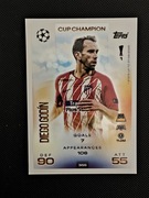 Match Attax 2025/2026 DIEGO GODIN nr.355 CUP CHAMPION ( ATLETICO )